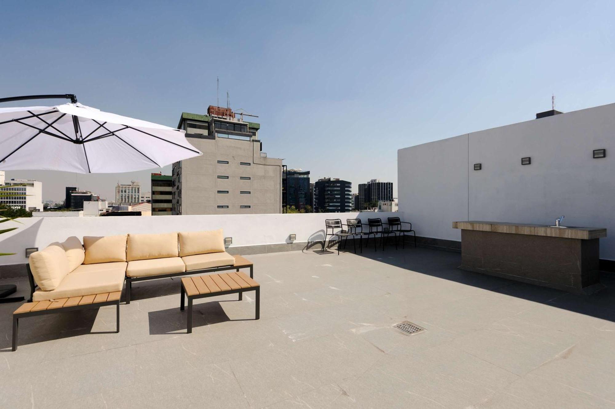 Inviting 2br Penthouse With Terrace In Cuauhtemoc Apartment Mexico City