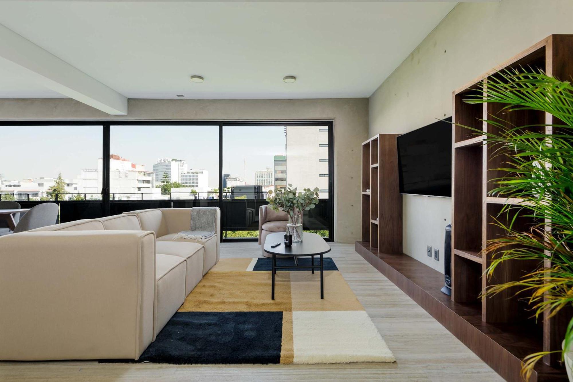 Inviting 2br Penthouse With Terrace In Cuauhtemoc Mexico City